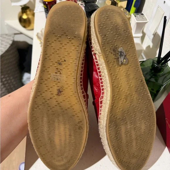Gucci Crimson Espadrille Women's Shoes - Picture 5 of 6